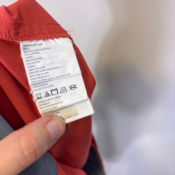 Prana Colorblock Men's Swim Trunks Orange and Grey Size 32 - Picture 7 of 7